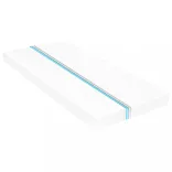 fehér tömör fenyőfa dívány matraccal 90 x 200 cm