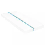 fehér tömör fenyőfa kihúzható kanapéágy 2 x (90 x 200) cm