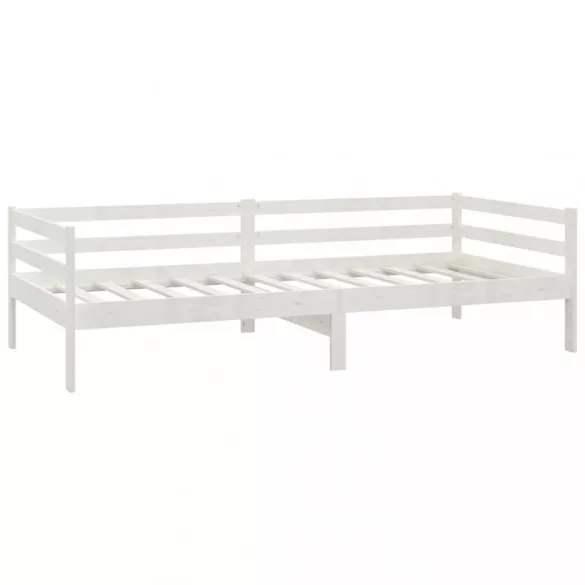 fehér tömör fenyőfa dívány fiókokkal 90 x 200 cm