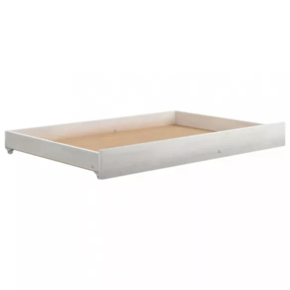 fehér tömör fenyőfa dívány fiókokkal 90 x 200 cm