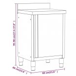 3 db rozsdamentes acél konyhaszekrény