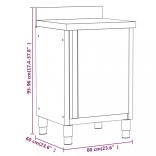 3 db rozsdamentes acél konyhaszekrény