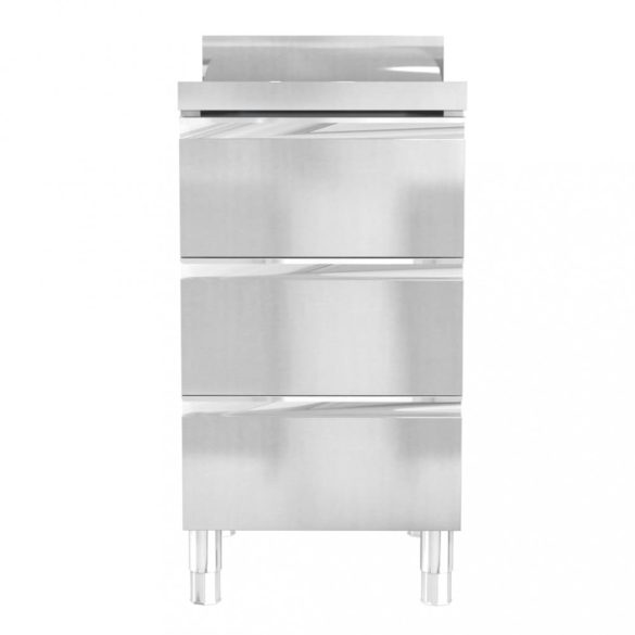 3 db rozsdamentes acél konyhaszekrény