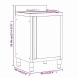 3 db rozsdamentes acél konyhaszekrény