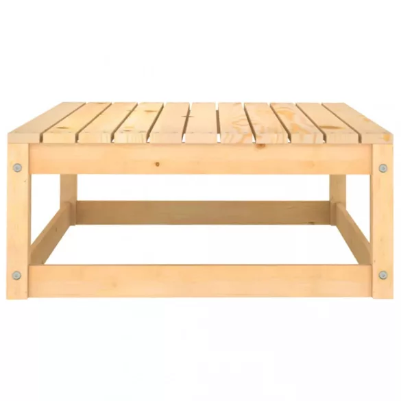 8 részes tömör fenyőfa kerti ülőgarnitúra párnákkal