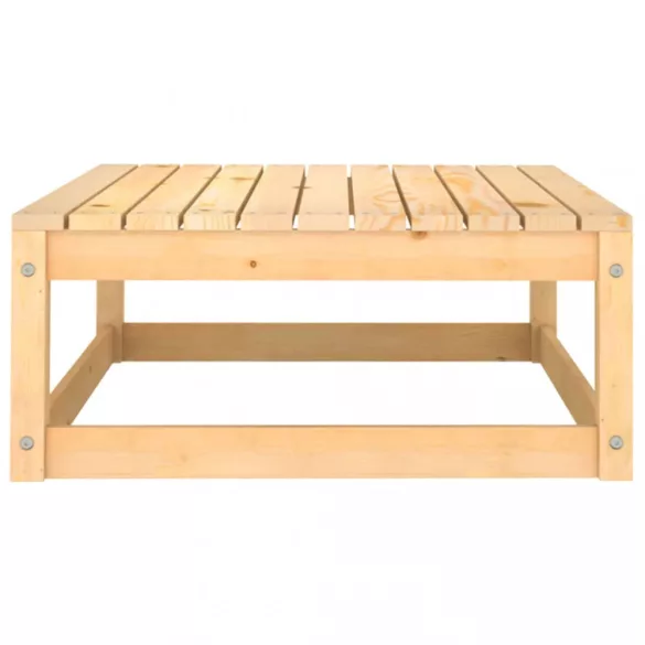 8 részes tömör fenyőfa kerti ülőgarnitúra párnákkal