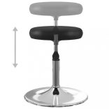 4 db fekete műbőr étkezőszék