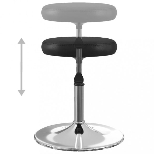 4 db fekete műbőr étkezőszék