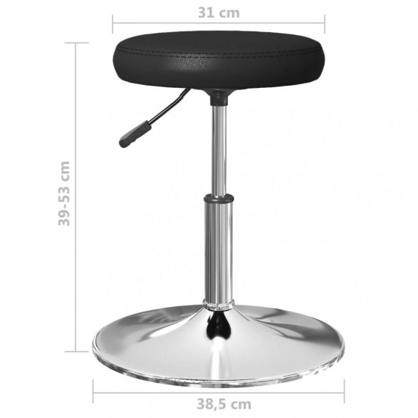 6 db fekete műbőr étkezőszék