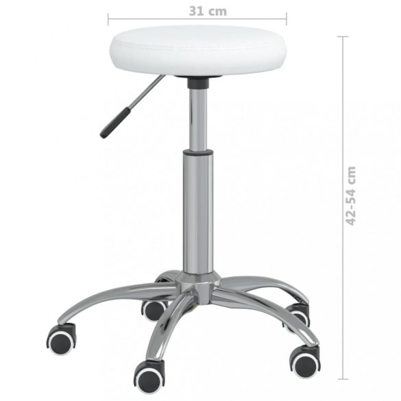 fehér műbőr étkezőszék