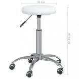 fehér műbőr masszázsszék