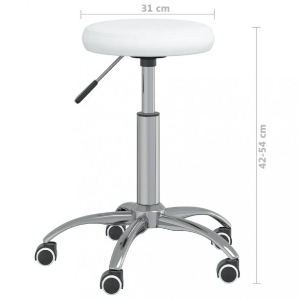 fehér műbőr masszázsszék