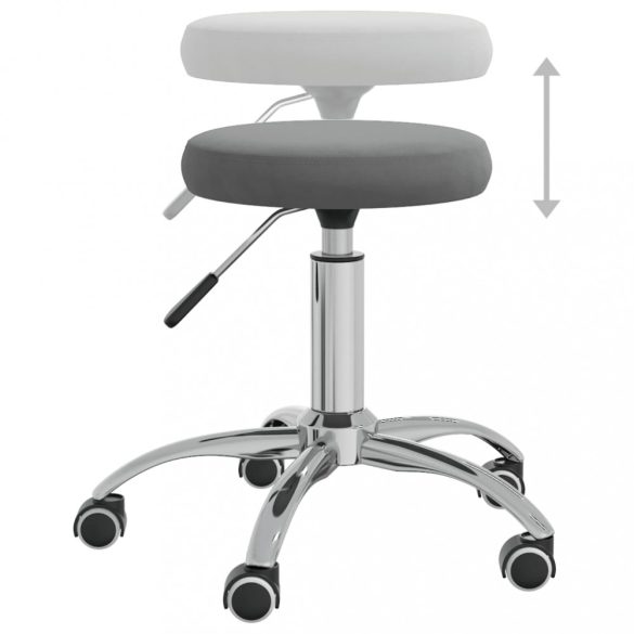 sötétszürke bársony masszázsszék