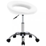 fehér műbőr forgó étkezőszék