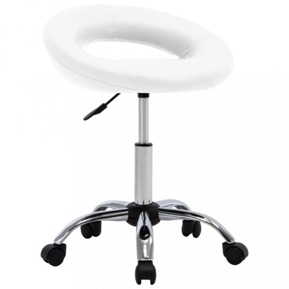 fehér műbőr forgó étkezőszék