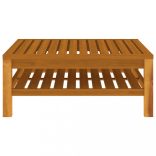 9 részes tömör akácfa kerti ülőgarnitúra krémszínű párnával