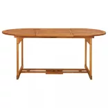 7 részes tömör akácfa kerti étkezőgarnitúra 180 x 90 x 75 cm