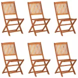 7 részes tömör akácfa kerti étkezőgarnitúra 180 x 90 x 75 cm