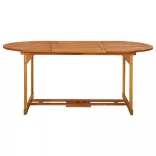 7 részes tömör akácfa kerti étkezőgarnitúra 180 x 90 x 75 cm