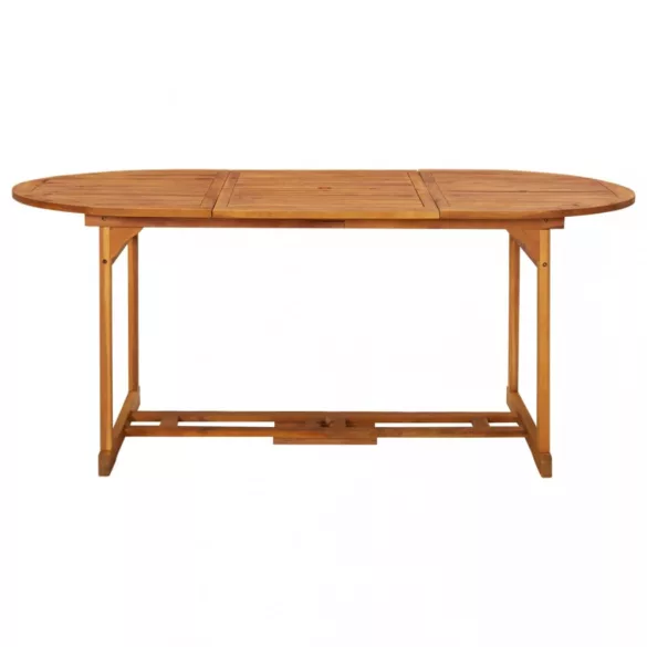 7 részes tömör akácfa kerti étkezőgarnitúra 180 x 90 x 75 cm