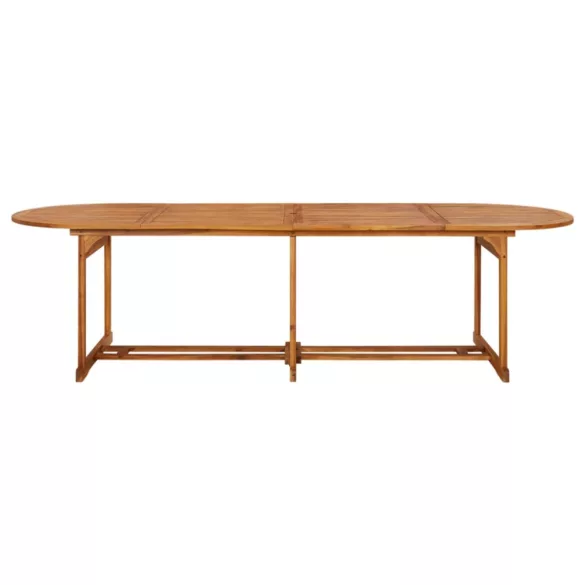 11 részes tömör akácfa kerti étkezőgarnitúra 280x90x75 cm
