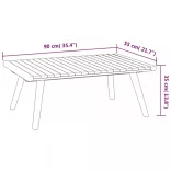 7 részes tömör akácfa kerti ülőgarnitúra párnákkal