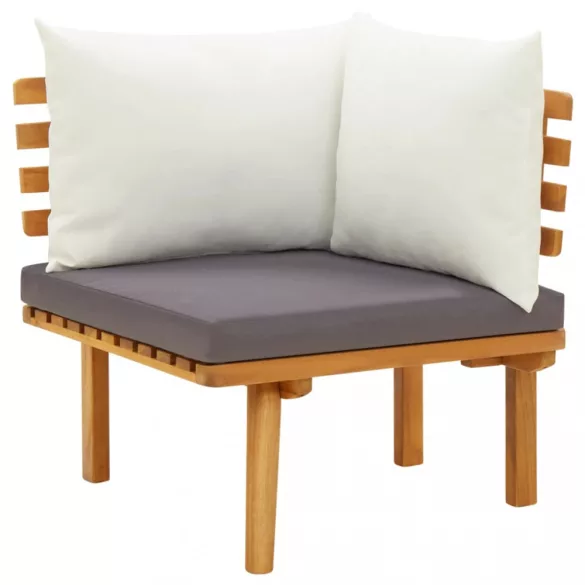 7 részes tömör akácfa kerti ülőgarnitúra párnákkal