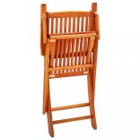 9 részes összecsukható eukaliptuszfa kültéri étkezőgarnitúra