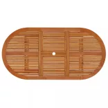 7 részes tömör eukaliptuszfa kerti étkezőgarnitúra