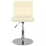 4 db krémszínű szövet forgó étkezőszék