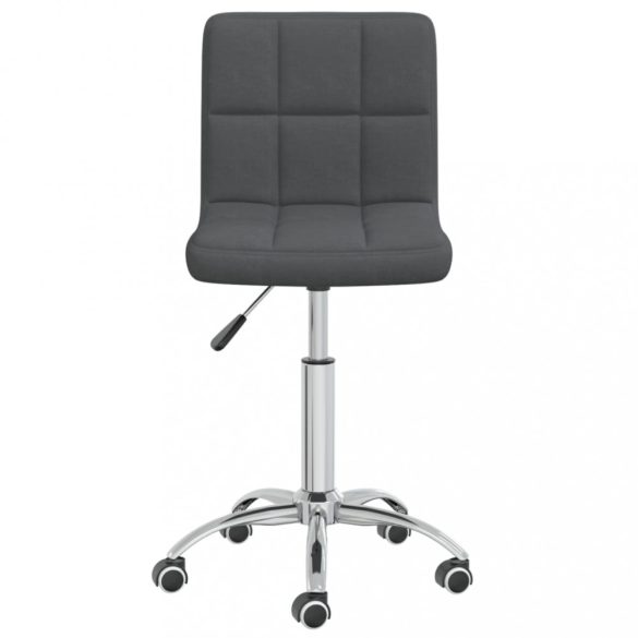 sötétszürke szövetborítású forgó étkezőszék