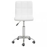 fehér műbőr forgó étkezőszék