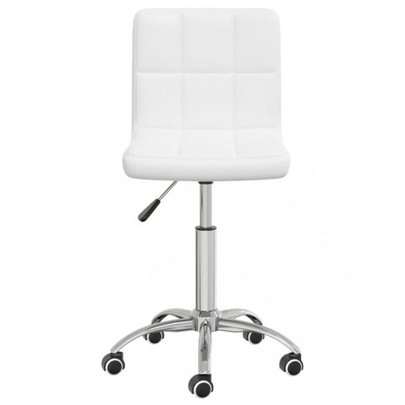 fehér műbőr forgó étkezőszék