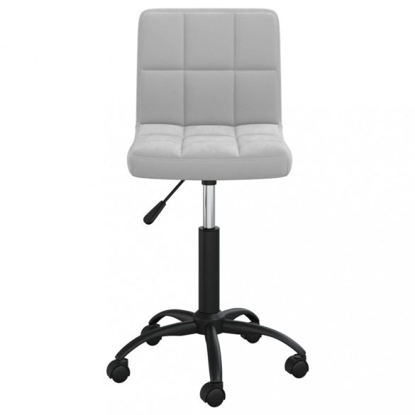 világosszürke bársony forgó étkezőszék