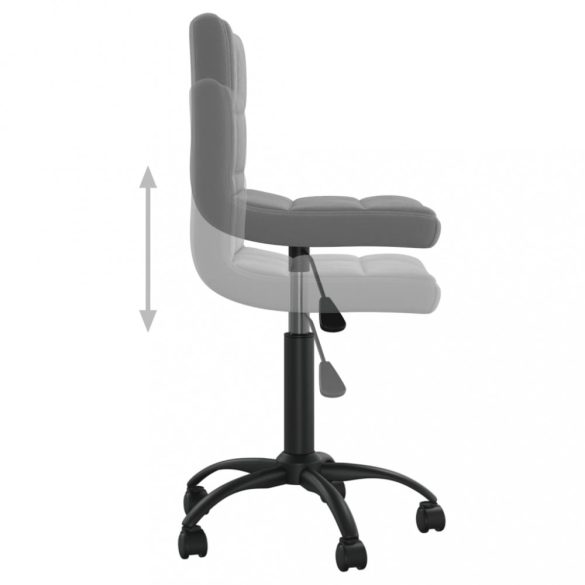 sötétszürke bársony forgó étkezőszék