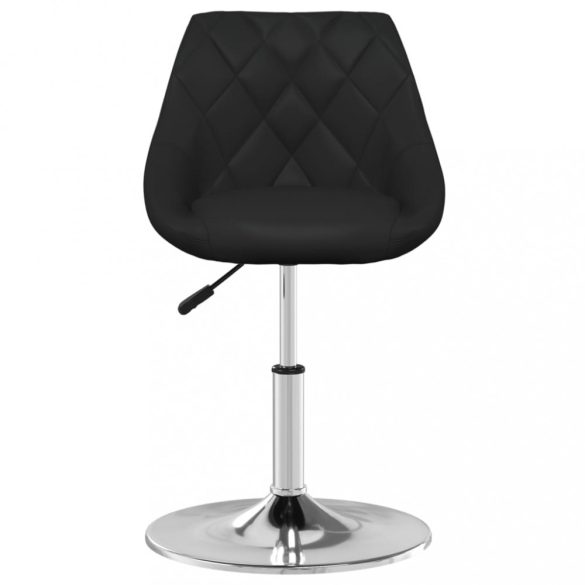 4 db fekete műbőr étkezőszék