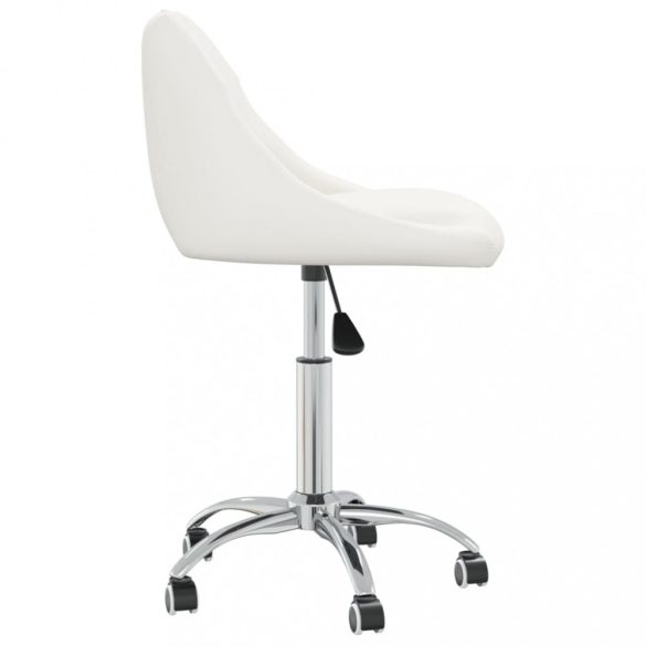 4 db fehér forgó műbőr étkezőszék