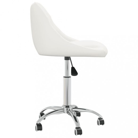 fehér műbőr forgó étkezőszék