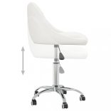 fehér műbőr forgó étkezőszék