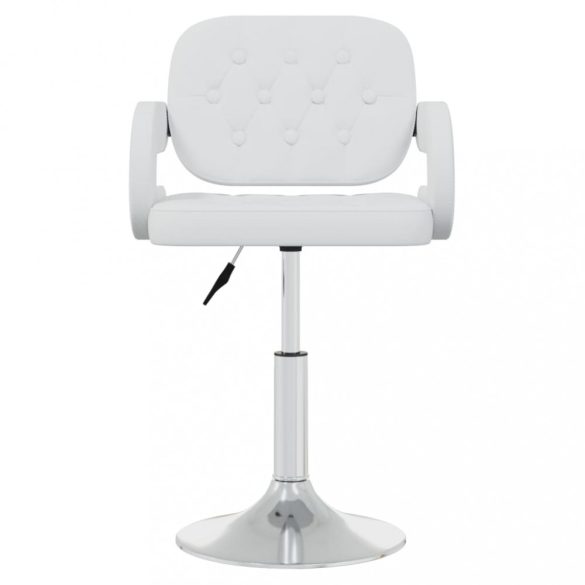 4 db fehér forgó műbőr étkezőszék