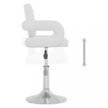 4 db fehér forgó műbőr étkezőszék