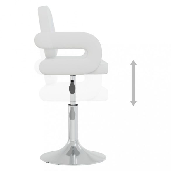 4 db fehér forgó műbőr étkezőszék