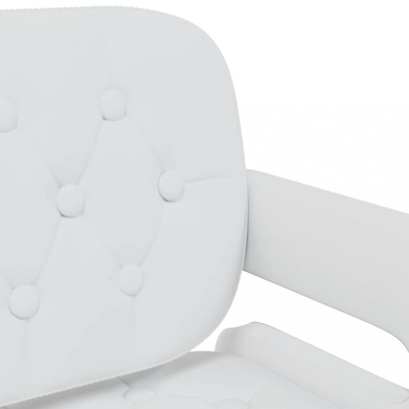 4 db fehér forgó műbőr étkezőszék