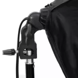 fotóstúdió-felszerelés softbox lámpával és háttérrel