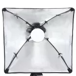 fotóstúdió-felszerelés lámpákkal, háttérrel és reflektorral