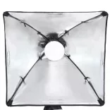 fotóstúdió-felszerelés lámpákkal, háttérrel és reflektorral