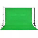 fotóstúdiószett lámpákkal, háttérrel és reflektorral