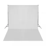 fotóstúdiószett lámpákkal, háttérrel és reflektorral