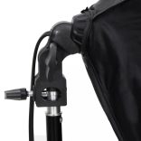 fotóstúdió-felszerelés lámpákkal és háttérrel