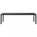 11 részes fekete és szürke kültéri étkezőgarnitúra párnákkal